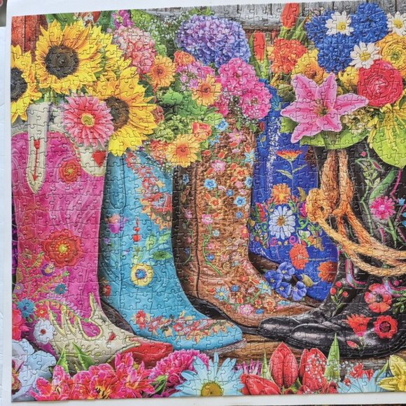 1000 Piece "Cowgirl Colors" Jigsaw Puzzle - Picture 2 of 4
